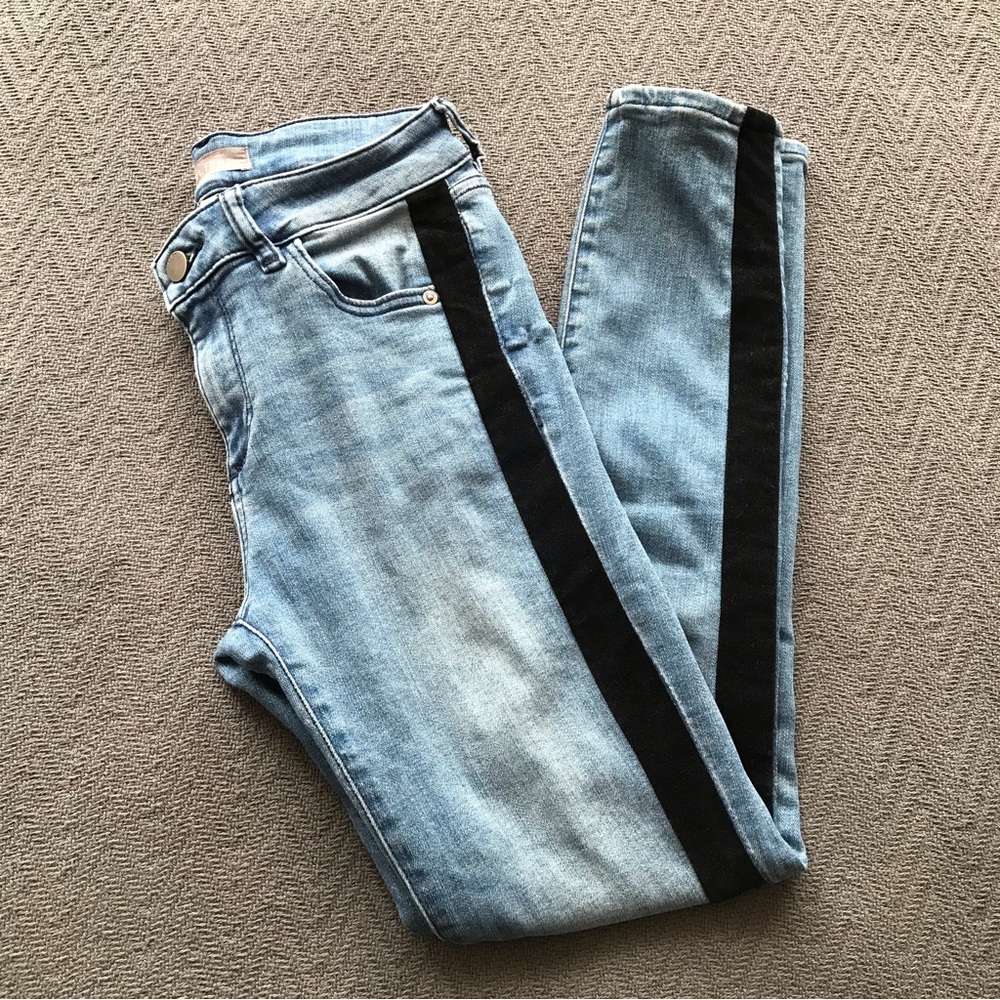 DL1961 Florence Ankle Mid Rise Intrasculpt Skinny Pescadero Velvet Stripe 25